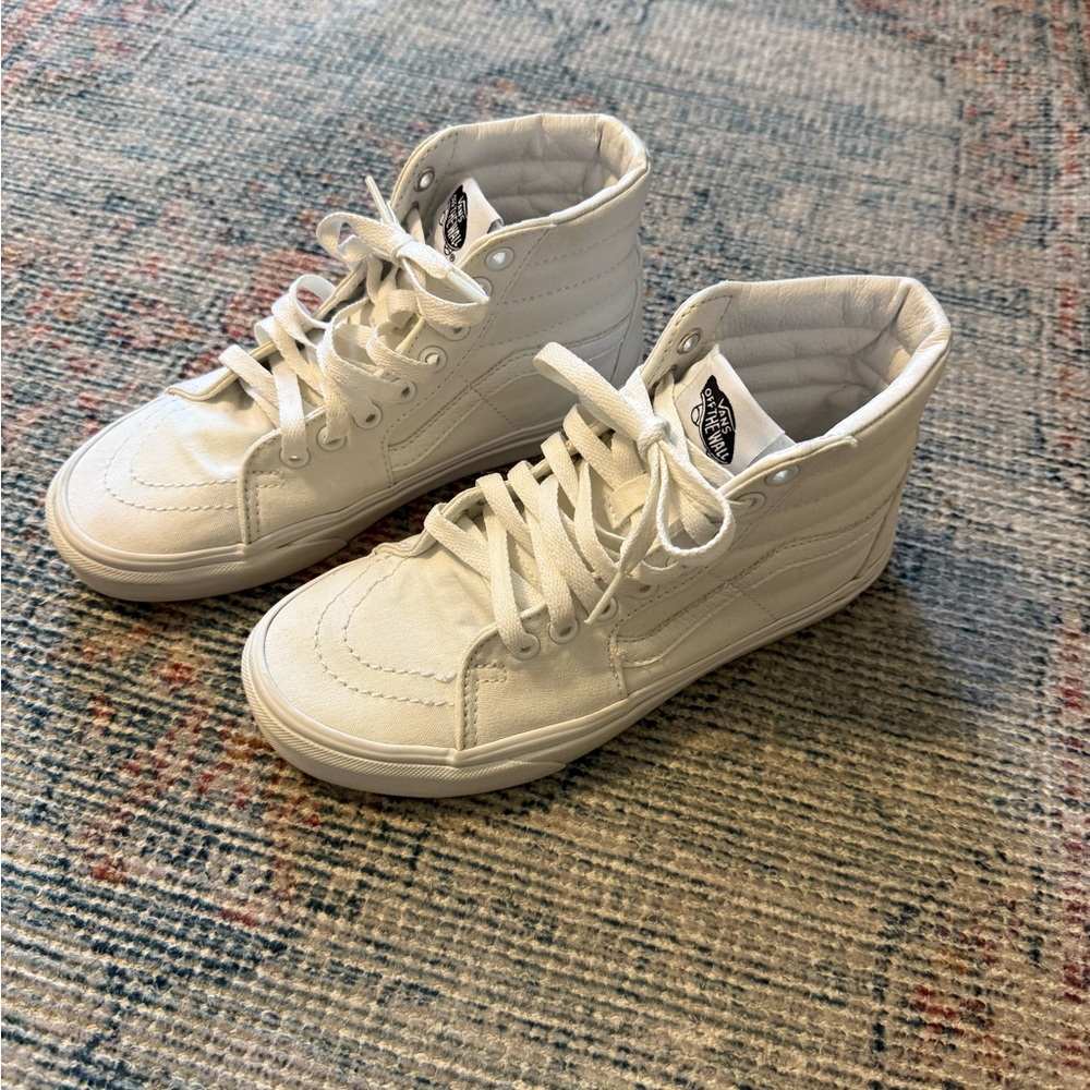 Vans White High-Top Sneakers